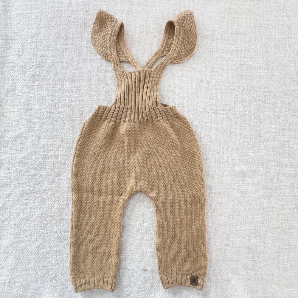 NEW Tocoto Vintage Sweater Knit Overalls Size 2
